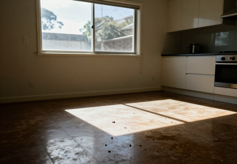 Rodent infestation in a Belfield kitchen before treatment