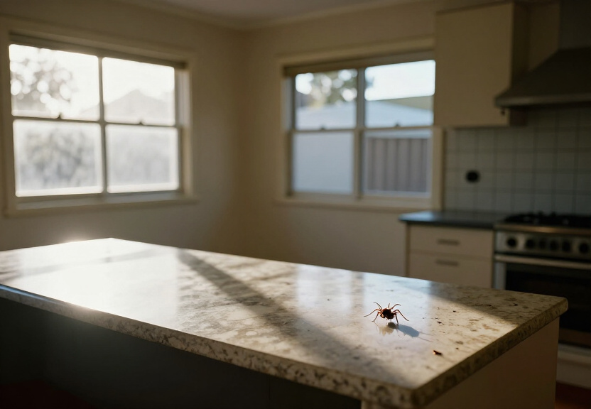 Termite damage in a Belfield home before treatment